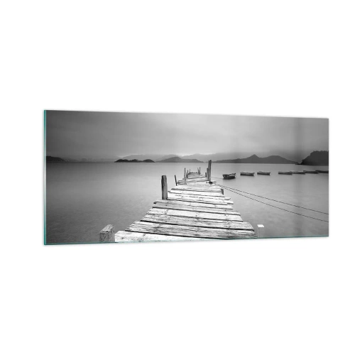 Obraz na skle - Za horami, za morom - 100x40 cm