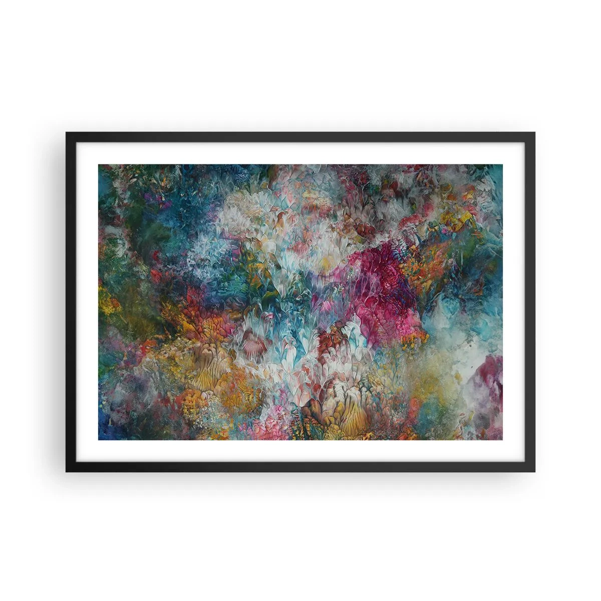 Plagát v čiernom ráme - V plnom rozkvete - 70x50 cm
