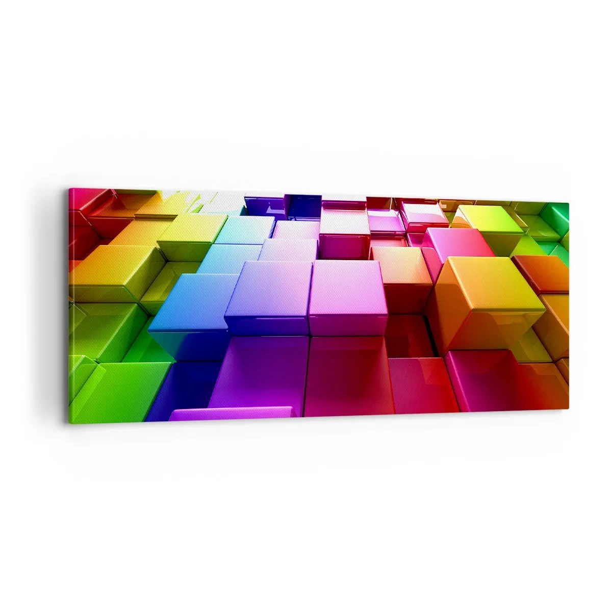 Obraz na plátne - Op-artové spoločne v tíme - 100x40 cm