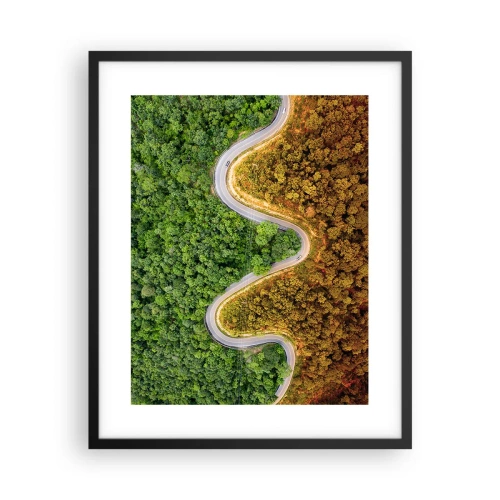 Plagát v čiernom ráme - Hranice a prelomy - 40x50 cm