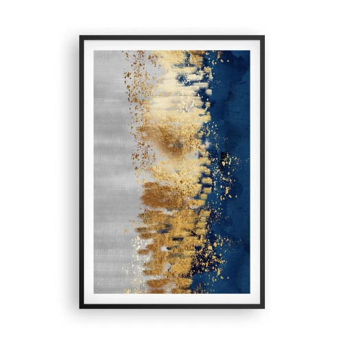 Plagát v čiernom ráme - Moderná kompozícia s iskrou - 61x91 cm