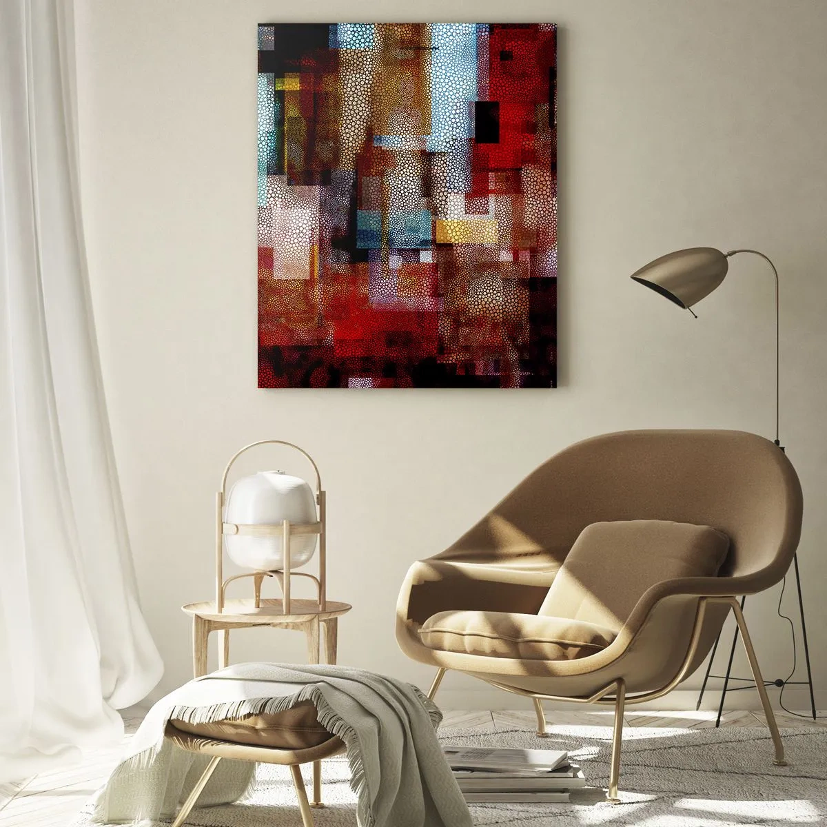Obraz na skle - Chaos a zmätok - 50x70 cm