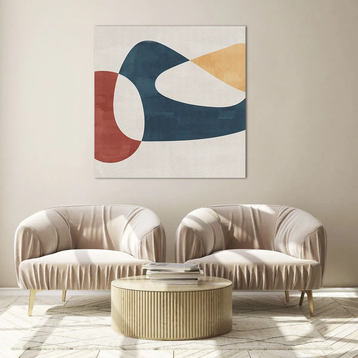 Obraz na skle - Vplyvy a metamorfózy - 60x60 cm