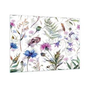 Obraz na skle - Poľský herbár - 100x70 cm