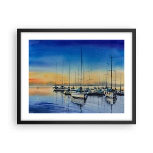 Plagát v čiernom ráme - Koniec dobrého dňa - 50x40 cm