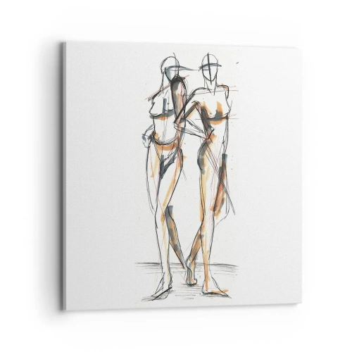 Obraz na plátne - Štúdia šarmu - 70x70 cm
