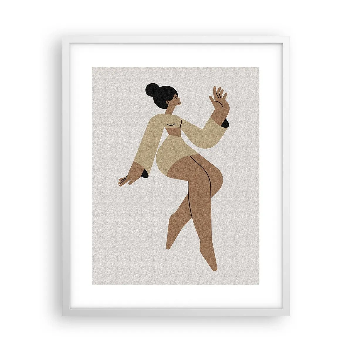 Plagát v bielom ráme - Tvar pôvabu - 40x50 cm