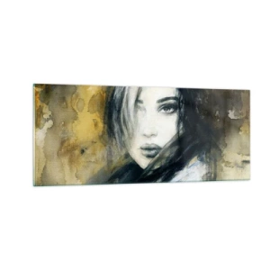 Obraz na skle - viac nevinná alebo zmyselná? - 100x40 cm