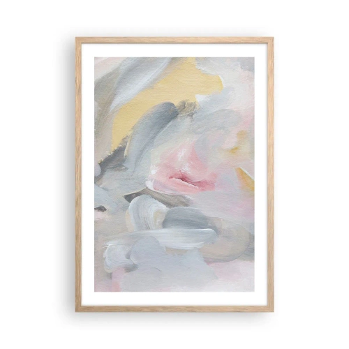 Plagát v ráme zo svetlého duba - V pastelovom svete - 50x70 cm