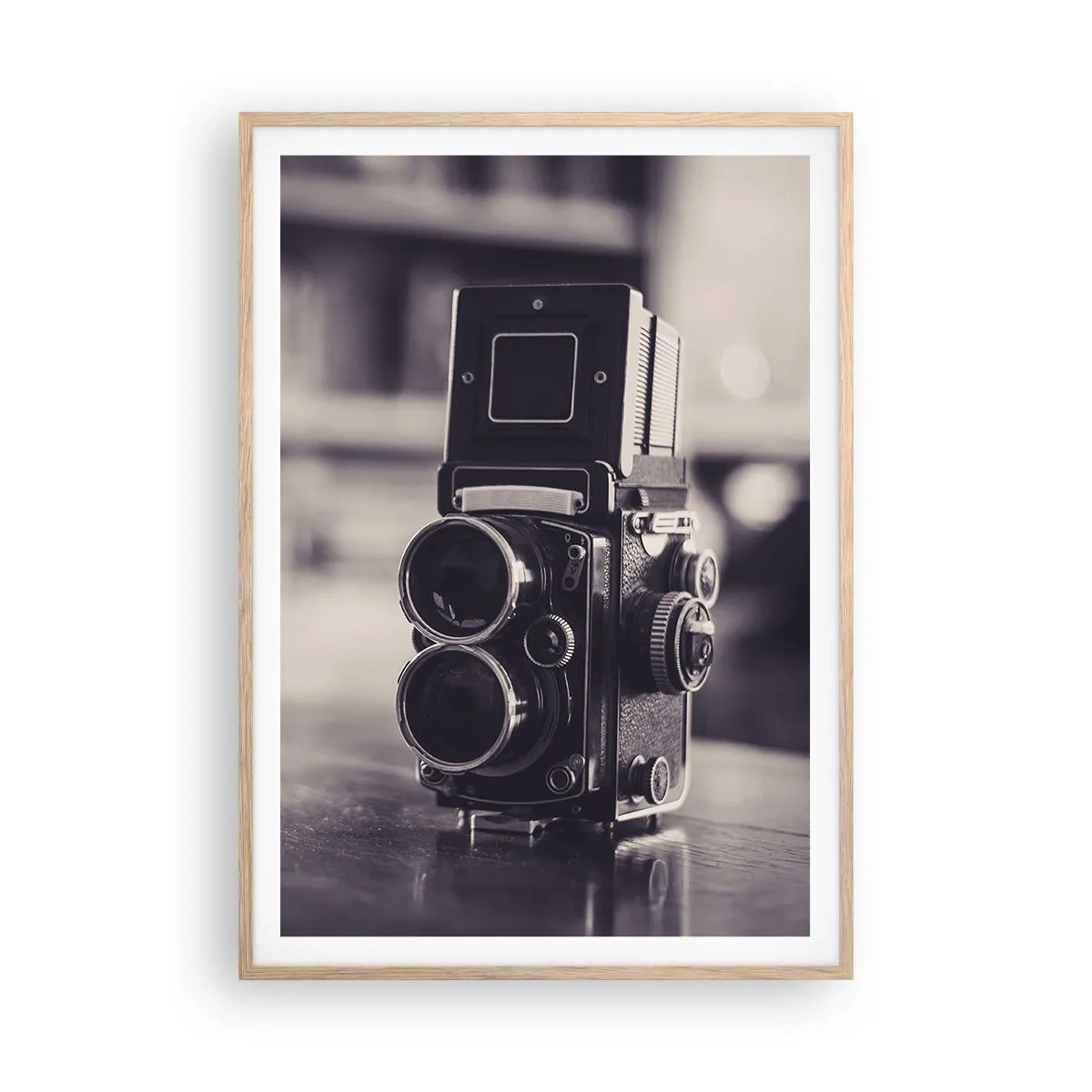 Plagát v ráme zo svetlého duba - Kúzlo starej fotografie - 70x100 cm