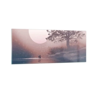 Obraz na skle - Nočné zázraky - 100x40 cm