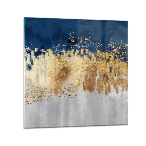 Obraz na skle - Moderná kompozícia s iskrou - 60x60 cm