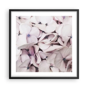 Plagát v čiernom ráme - V záplave kvetov - 50x50 cm