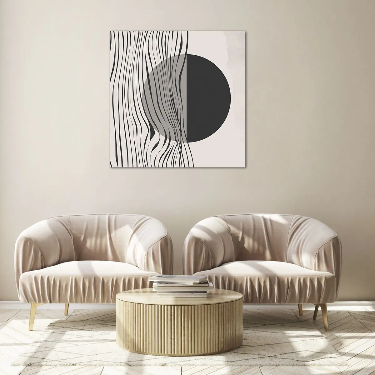 Obraz na skle - Polovičná kompozícia - 70x70 cm