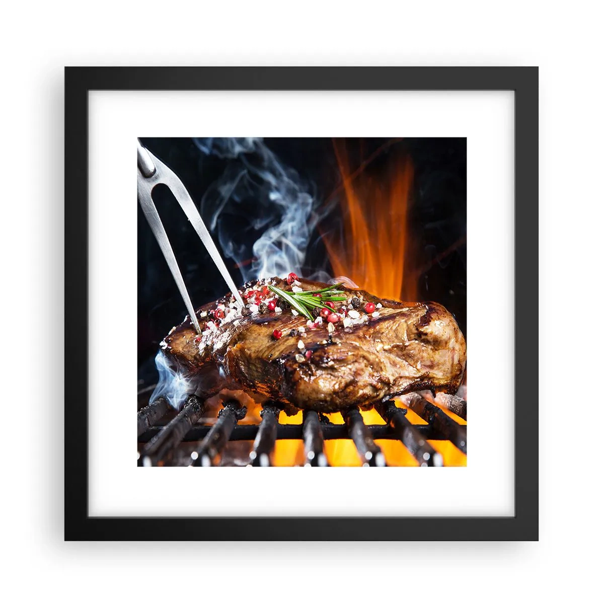 Plagát v čiernom ráme - Šťavnaté a voňavé - 30x30 cm