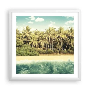 Plagát v bielom ráme - Čo napríklad tu? - 50x50 cm