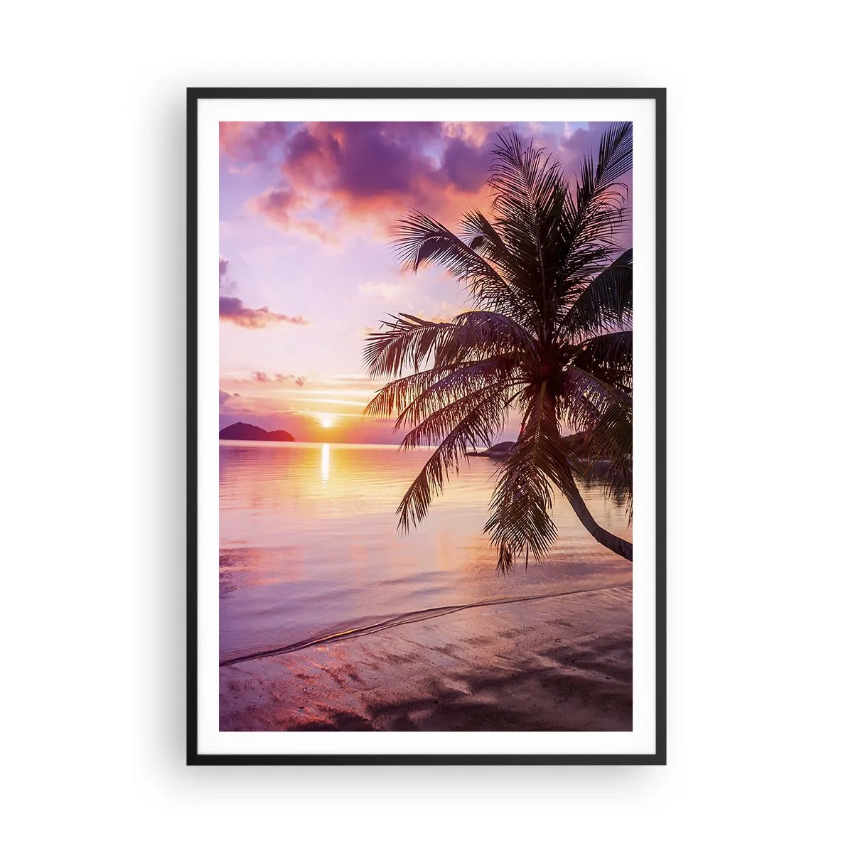 Plagát v čiernom ráme - Blahobyt až po okraj - 70x100 cm