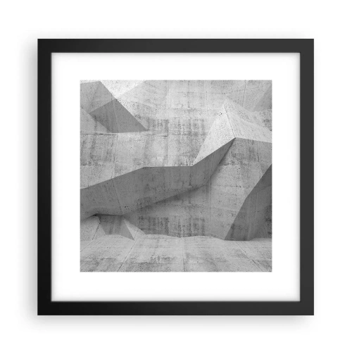 Plagát v čiernom ráme - Skutočná výzva - 30x30 cm