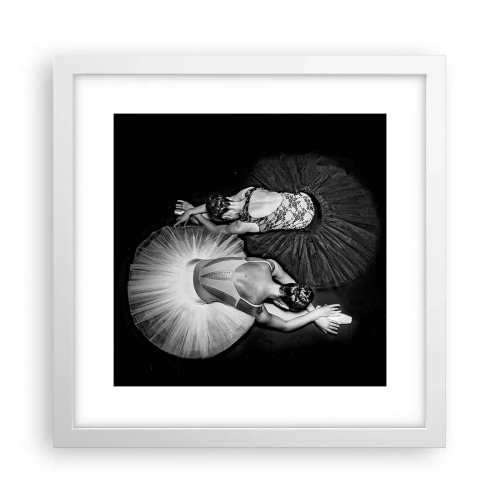Plagát v bielom ráme - Jin a jang – ideálna rovnováha - 30x30 cm