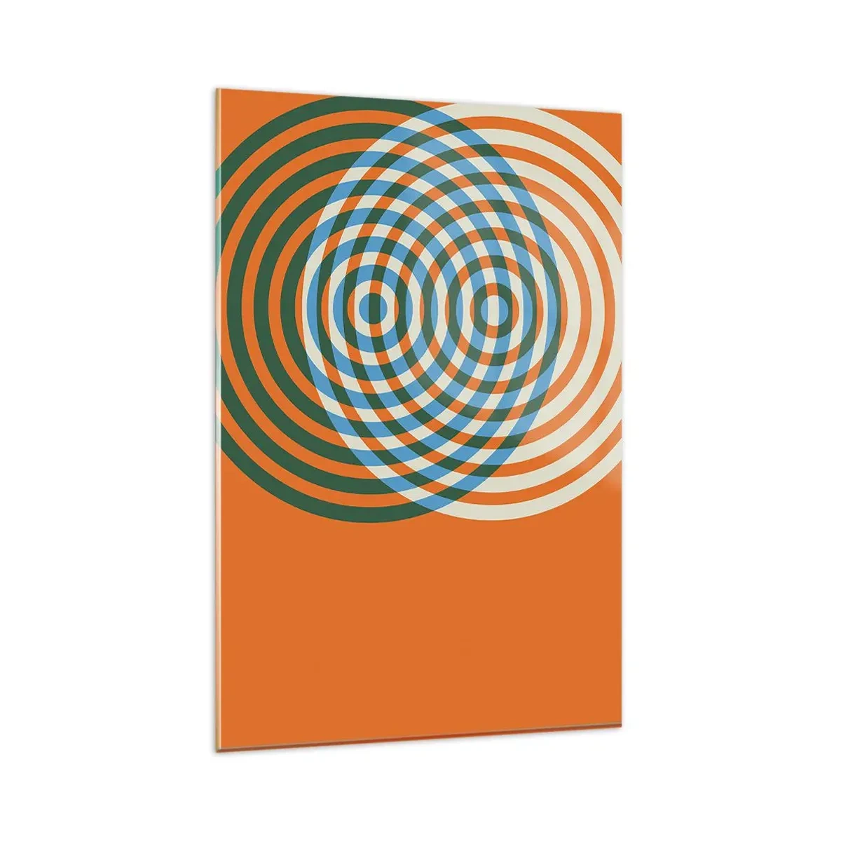 Obraz na skle - Abstraktná kruhová variácia - 80x120 cm