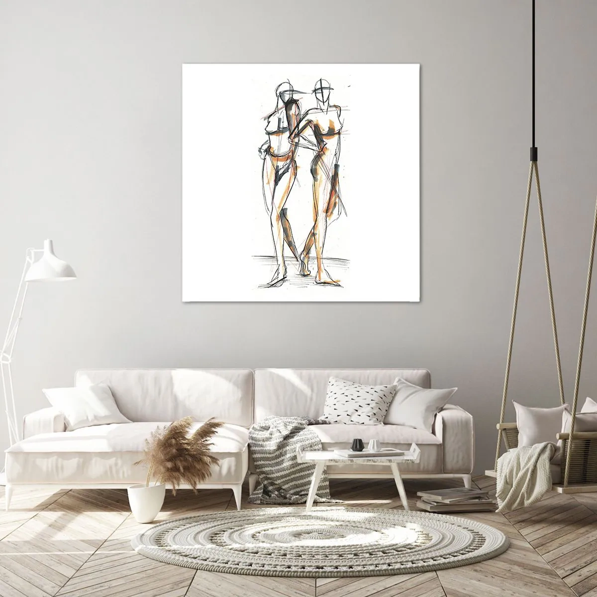 Obraz na plátne - Štúdia šarmu - 70x70 cm