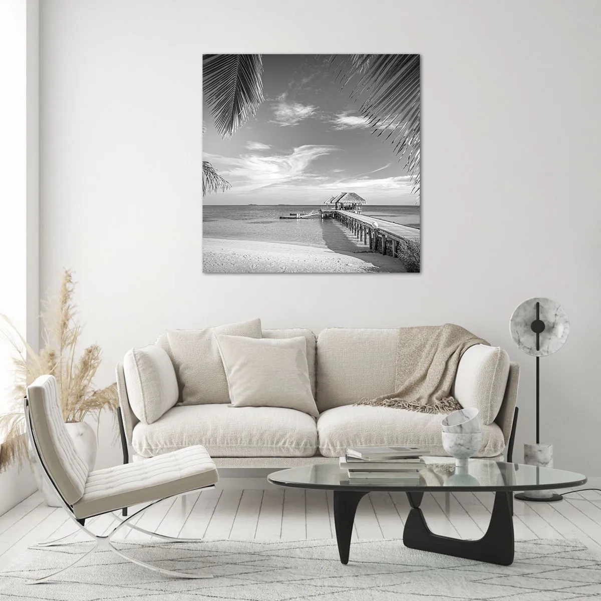 Obraz na skle - Spomienka alebo sen? - 50x50 cm