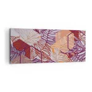 Obraz na plátne - Nemožný vzťah medzi geometriou a prírodou - 100x40 cm