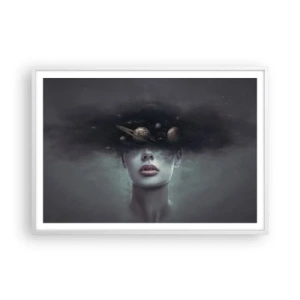 Plagát v bielom ráme - A planéty… - 100x70 cm