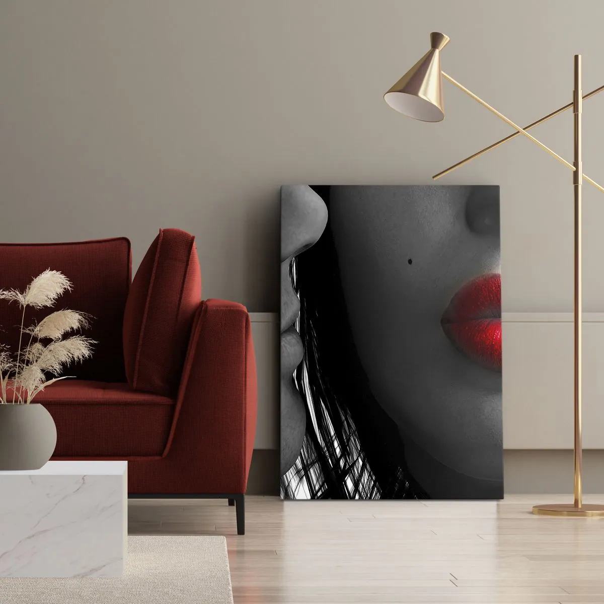 Obraz na plátne - Tvár pri tvári  - 50x70 cm