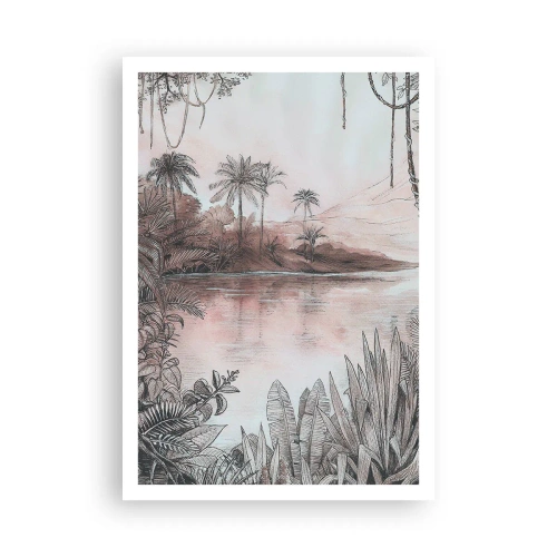 Plagát - Denník cestovateľa z 19. storočia - 70x100 cm