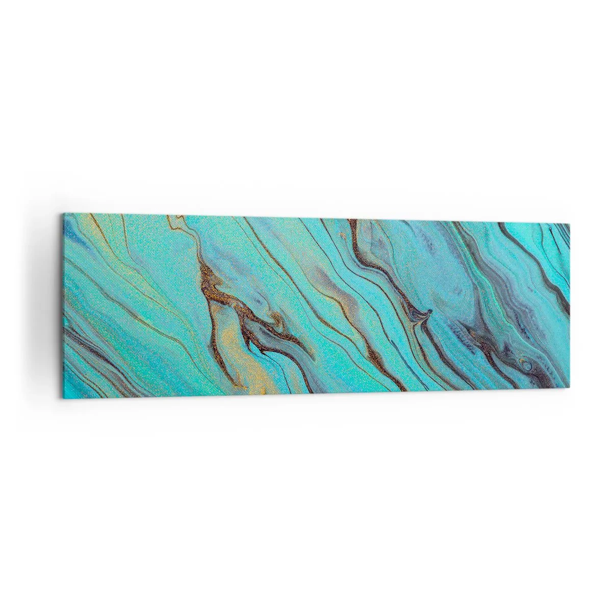 Obraz na plátne - Tyrkysový príliv - 160x50 cm