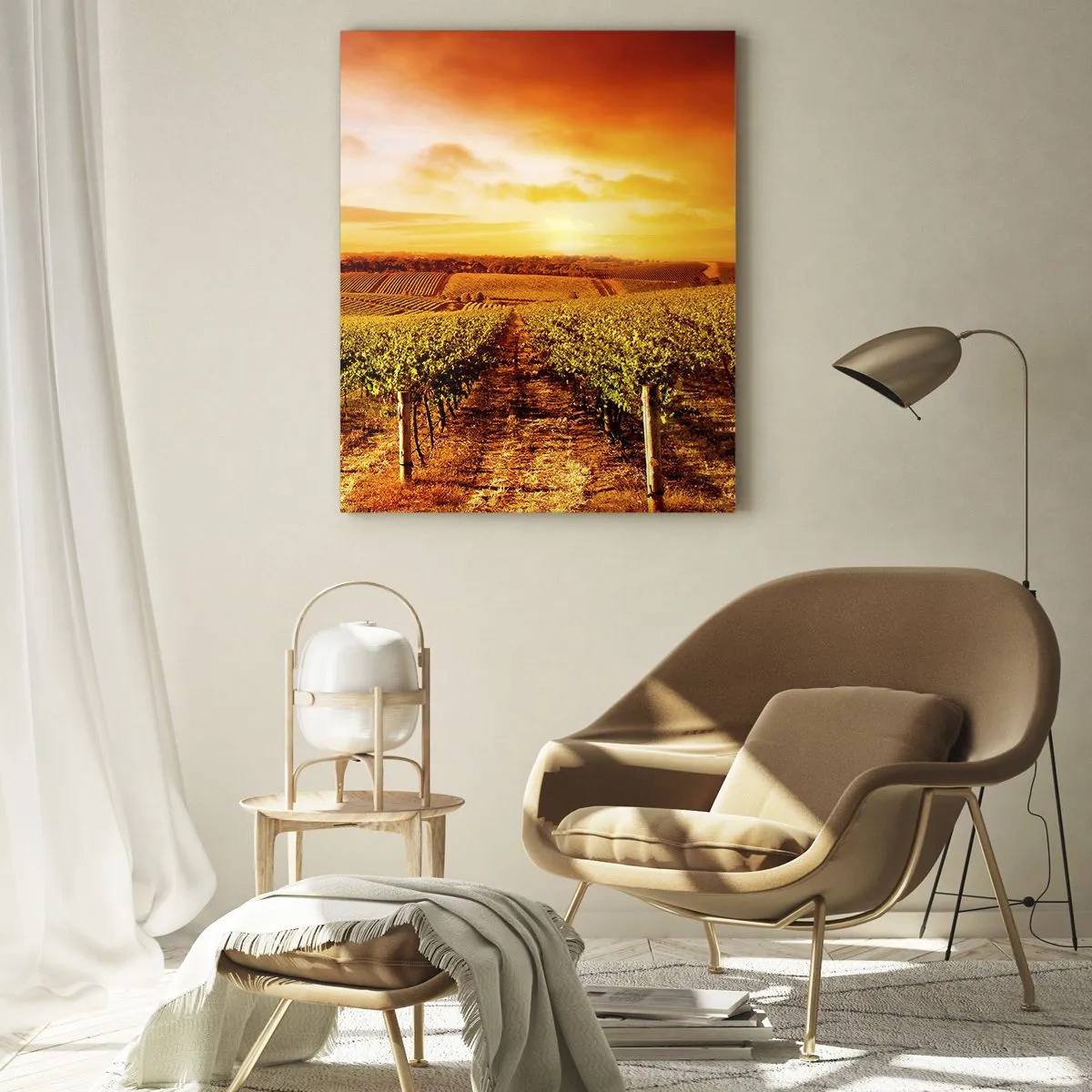 Obraz na skle - Jemne ovocné s nádychom slnka - 50x70 cm