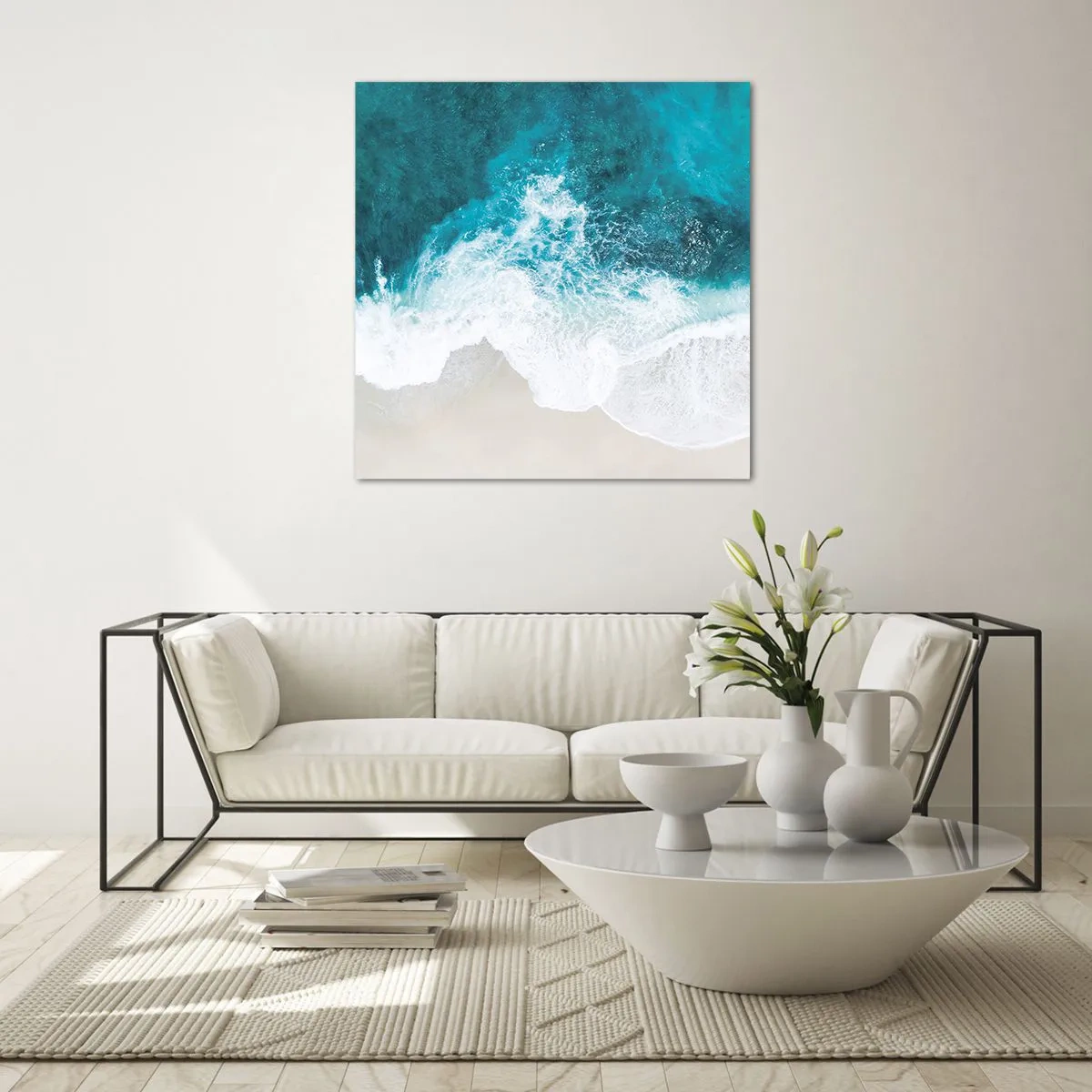 Obraz na skle - Prirodzené pohladenie - 70x70 cm