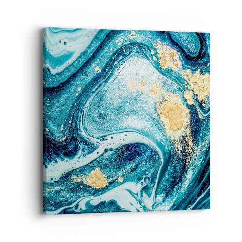 Obraz na plátne - Modrý vír - 30x30 cm