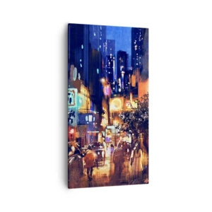 Obraz na plátne - A mesto nespí - 55x100 cm