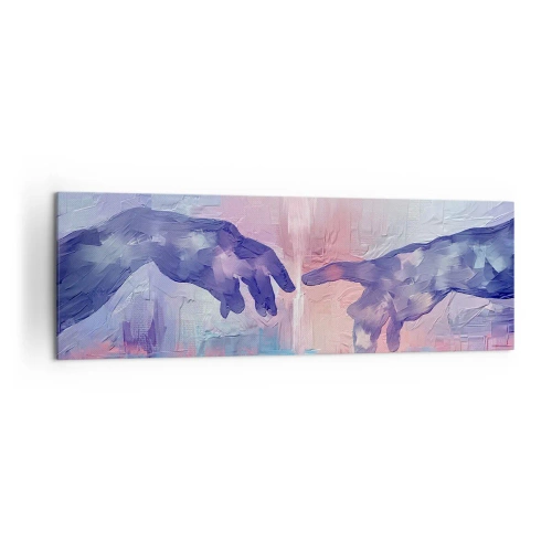 Obraz na plátne - Božská iskra života - 160x50 cm