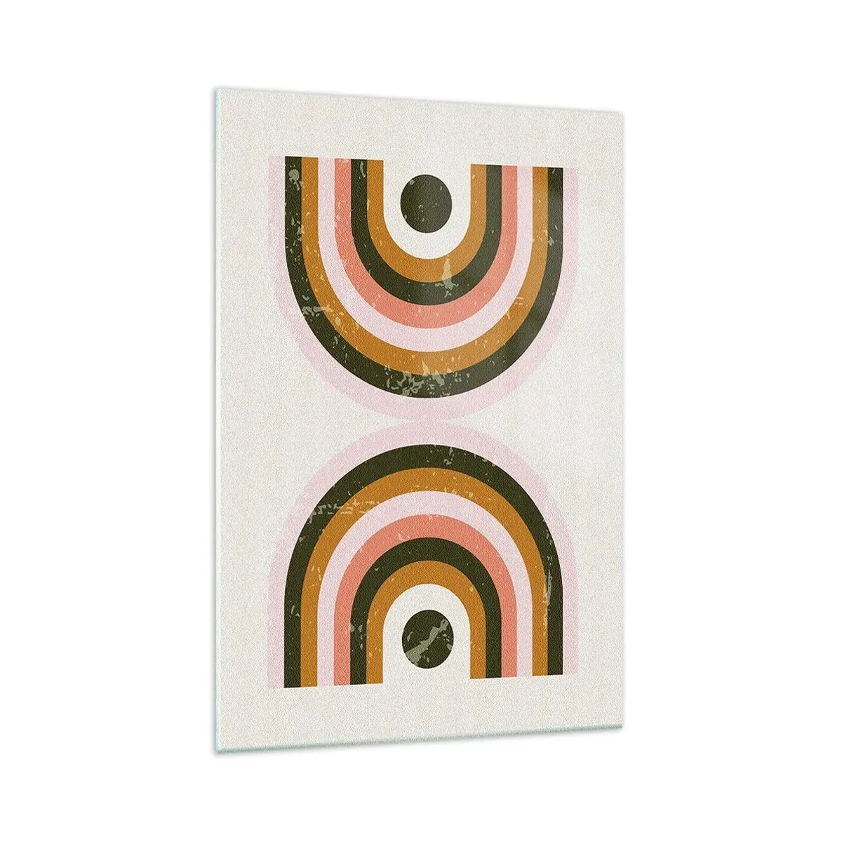 Obraz na skle - Dvojitá abstrakcia - 70x100 cm