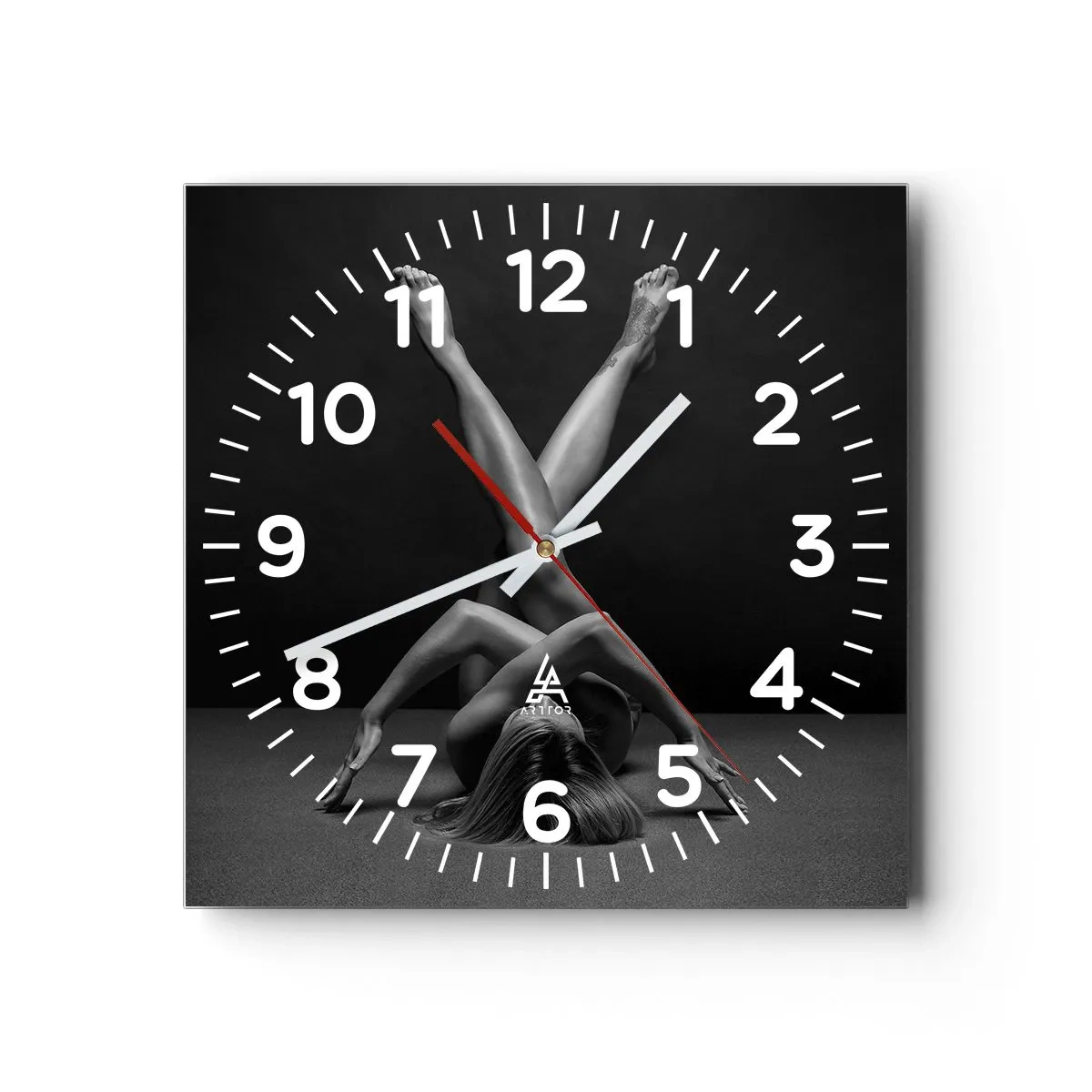 Nástenné hodiny - Geometria nahoty - 30x30 cm