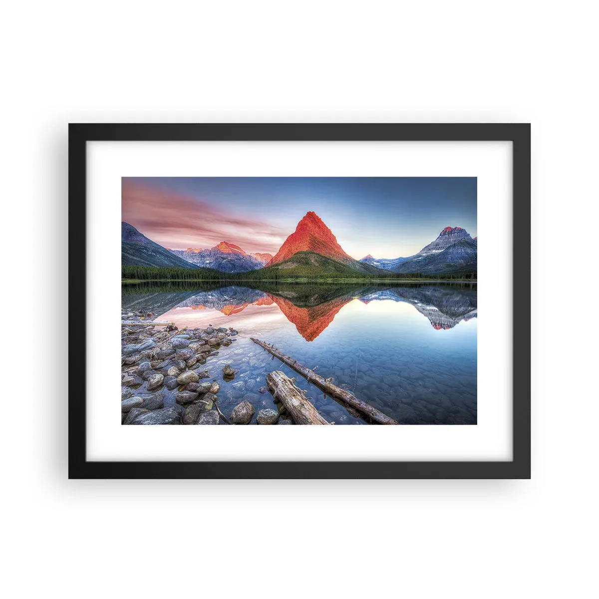 Plagát v čiernom ráme - Teplo a chlad - 40x30 cm