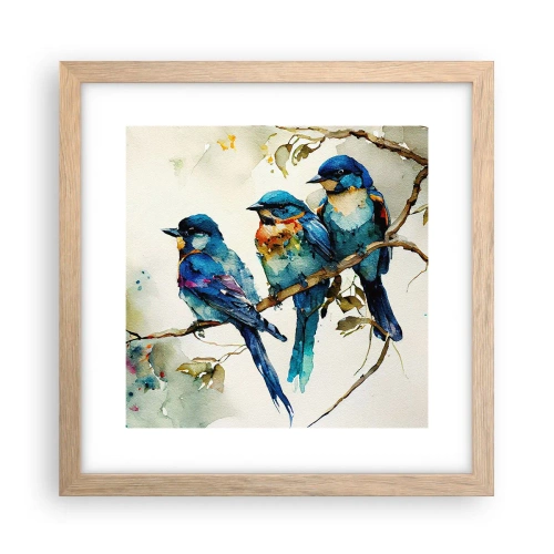 Plagát v ráme zo svetlého duba - Urazil sa? - 30x30 cm