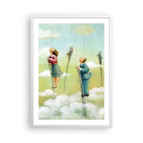 Plagát v bielom ráme - Za svojim snom - 50x70 cm