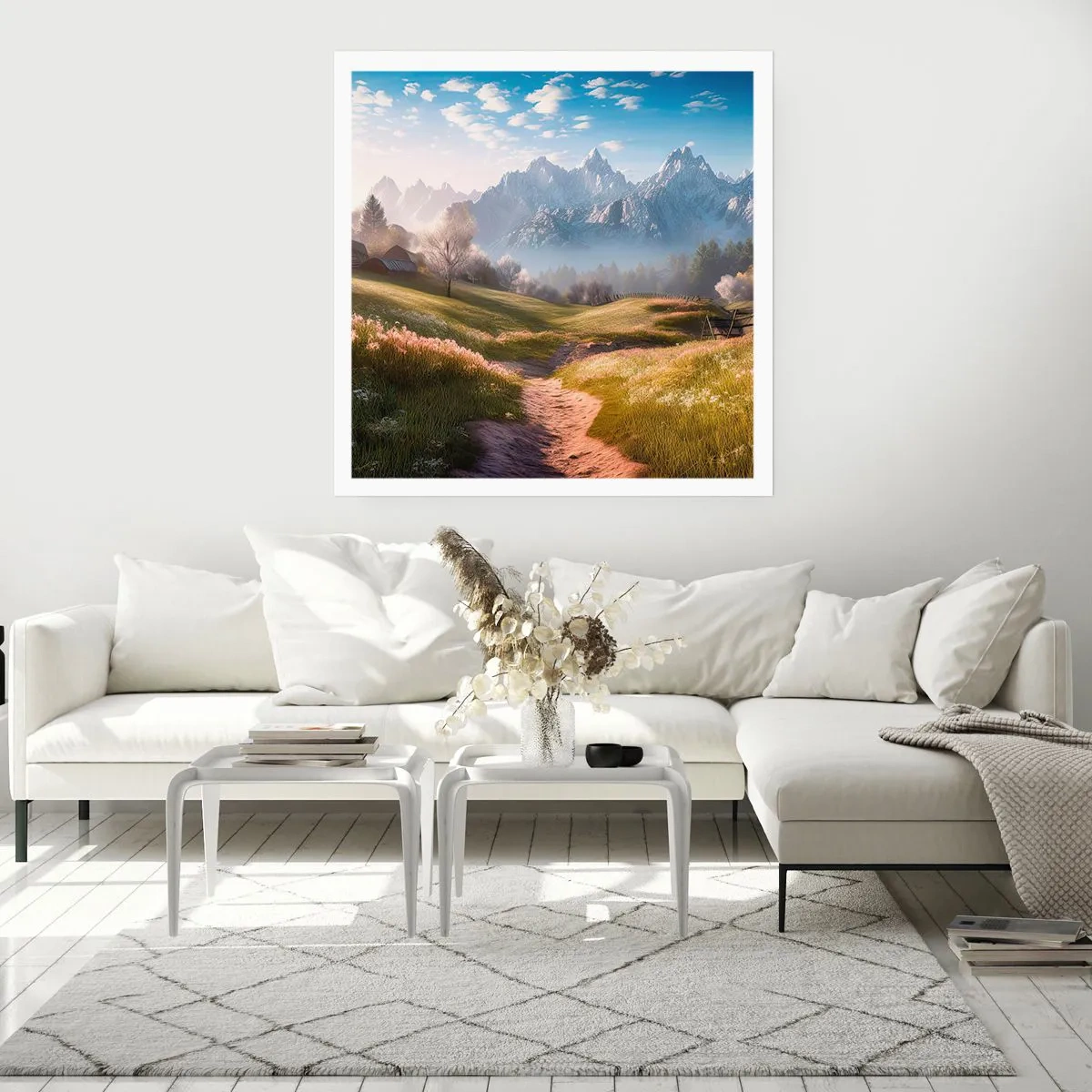 Plagát - Idylické údolie - 60x60 cm