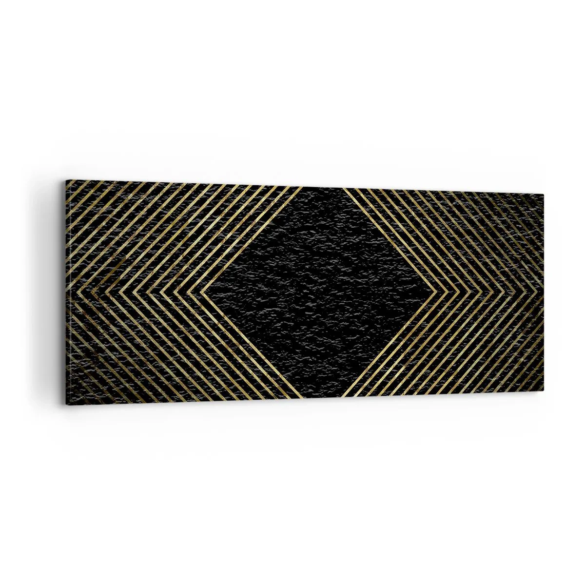 Obraz na plátne - Geometria v štýle glamour - 100x40 cm