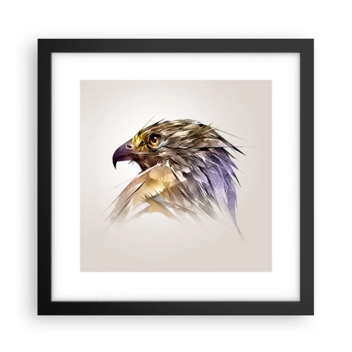 Plagát v čiernom ráme - Portrét bojovníka - 30x30 cm