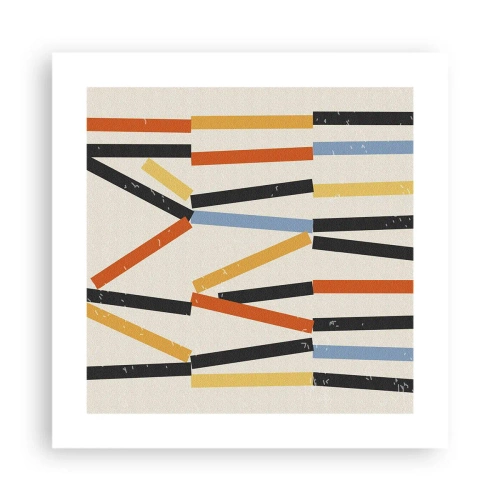 Plagát - Kompozícia na úrovni - 40x40 cm