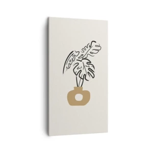 Obraz na plátne - Monstera – ozdoba pre domácnosť - 45x80 cm