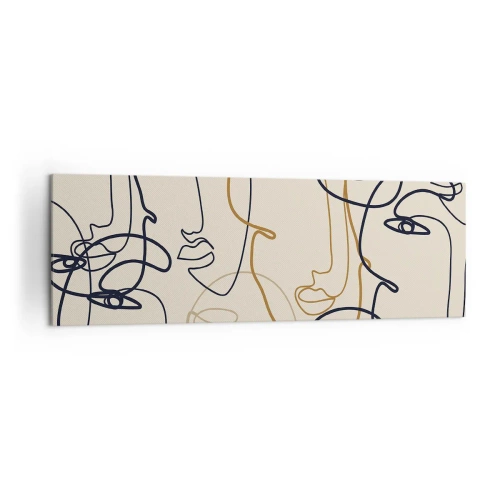 Obraz na plátne - Portrét znásobený - 160x50 cm