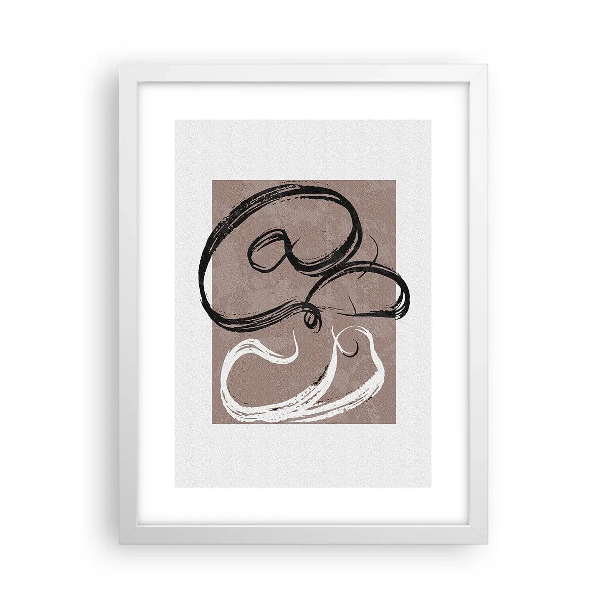 Plagát v bielom ráme - Kompozícia – hľadanie úplnosti - 30x40 cm