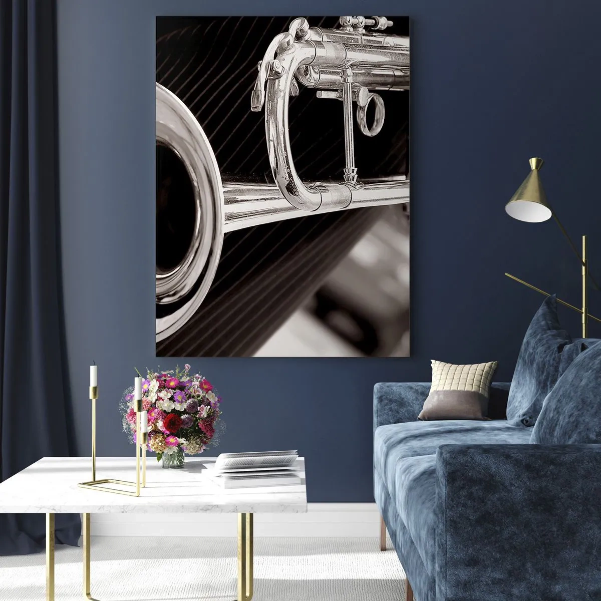 Obraz na skle - Hudobné cestovanie do 30. rokov - 80x120 cm