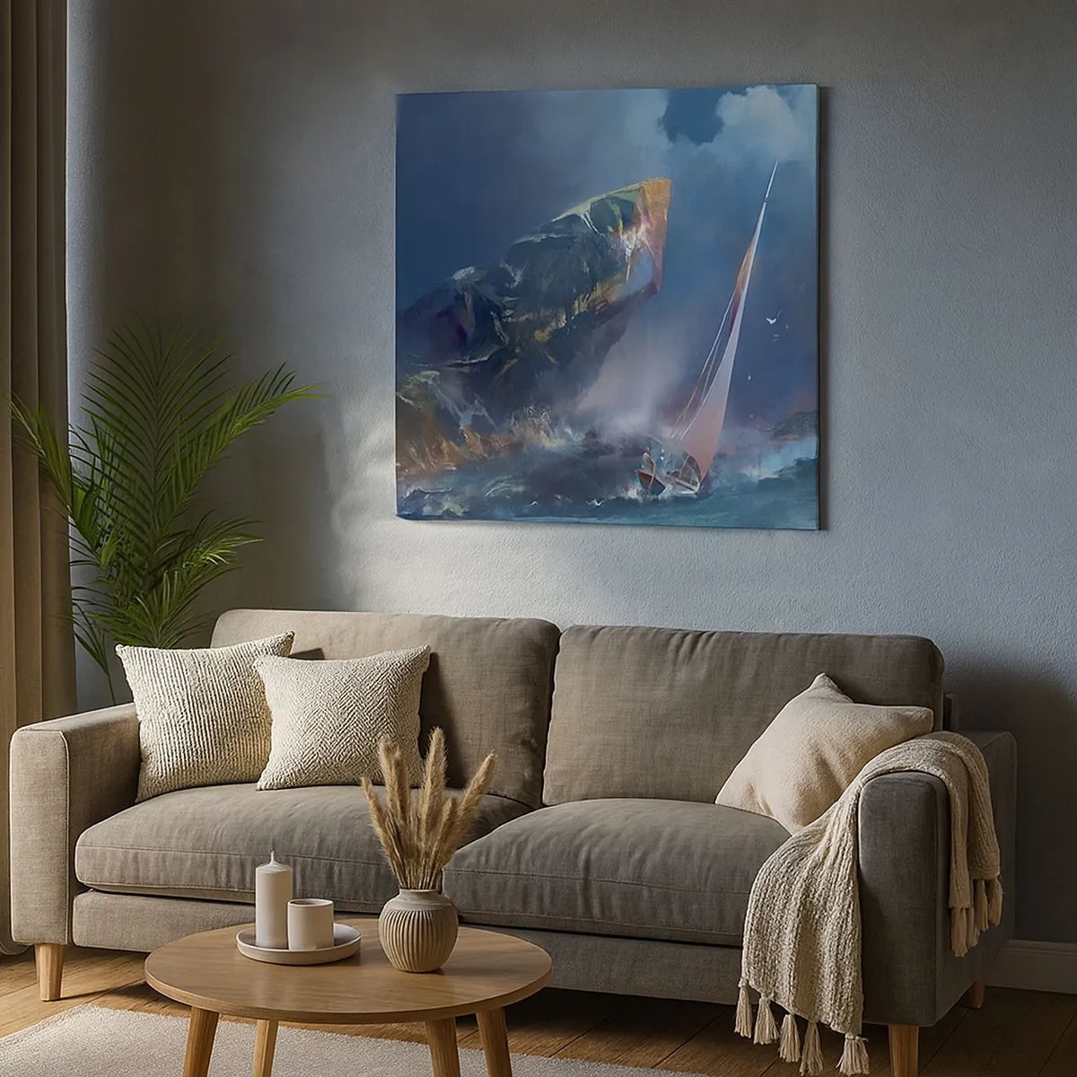 Obraz na plátne - Kto má odvahu, vyhráva - 30x30 cm